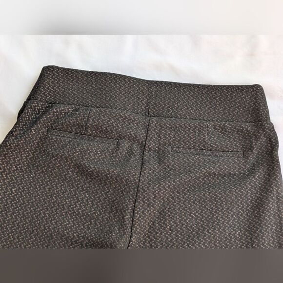 Apt. 9 BRYNN Shimmer Straight leg Pants - Size 6 Black/Copper - Picture 8 of 10